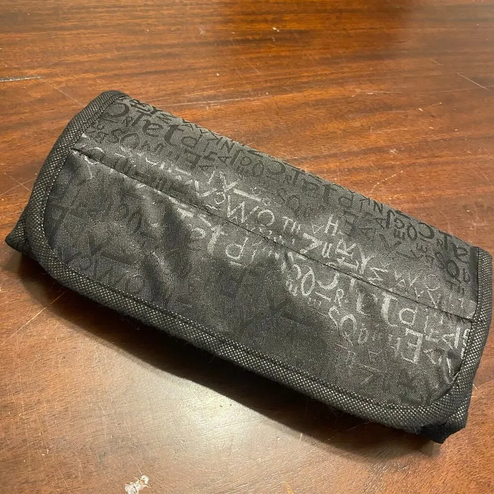 Roll-N-Go Cosmetic Bag Black Roll Up Travel Toiletry Case Makeup Organizer